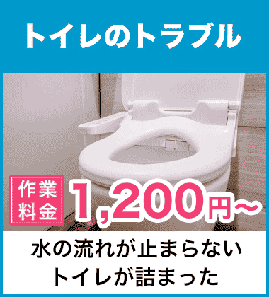 トイレの詰まり（つまり）などの便器まわりと、水が流れないトイレタンクまわりの修理 富田林市